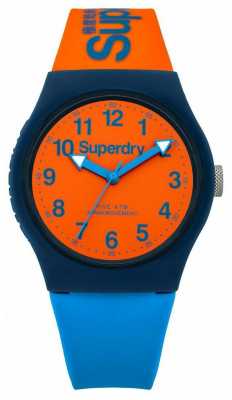 Superdry Urban Blue Orange Silicone Strap Watch SYG164MO Superdry Urban Blue Orange Silicone Strap Watch SYG164MO