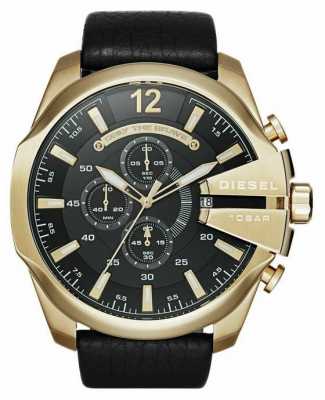 Diesel Men's Mega Chief Gold Tone Chronograph Watch DZ4344 Diesel Men's Mega Chief Gold Tone Chronograph Watch DZ4344