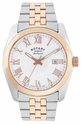 Rotary Mens Lausanne, Two Tone, Rose Gold Watch GB90111/01 Rotary Mens Lausanne, Two Tone, Rose Gold Watch GB90111/01