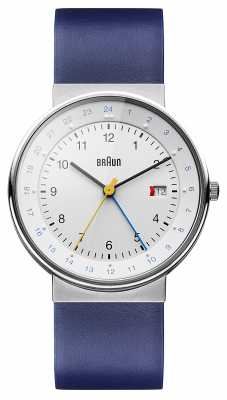 Braun Unisex Classic Dual Time Watch BN0142WHBLG Braun Unisex Classic Dual Time Watch BN0142WHBLG