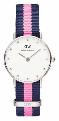 Daniel Wellington Womens Classy Winchester 26mm Silver Pink DW00100073 Daniel Wellington Womens Classy Winchester 26mm Silver Pink DW00100073