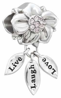 Chamilia Live, Laugh, Love - Sterling Silver with Light Amethyst Swarovski Crystal 2025-1418 Chamilia Live, Laugh, Love - Sterling Silver with Light Amethyst Swarovski Crystal 2025-1418