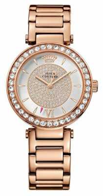 Juicy Couture Womens Luxe, Rose Gold, Crystal Watch 1901152 Juicy Couture Womens Luxe, Rose Gold, Crystal Watch 1901152