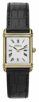 Michel Herbelin Womens Leather Strap Gold Tone Case Roman Num 17478/P08 Michel Herbelin Womens Leather Strap Gold Tone Case Roman Num 17478/P08