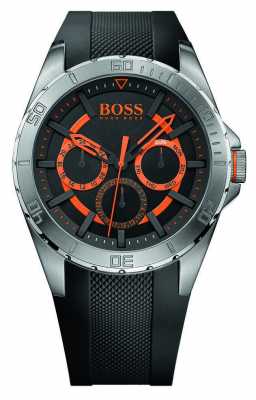 Hugo Boss Orange Mens Stainless Steel, Black Rubber Strap 1513203 Hugo Boss Orange Mens Stainless Steel, Black Rubber Strap 1513203