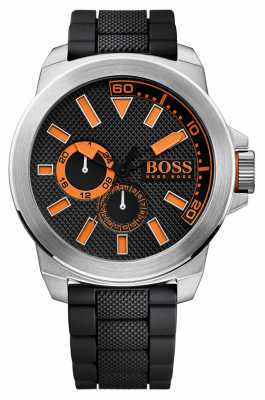Hugo Boss Orange Mens Stainless Steel, Black Rubber Strap 1513011 Hugo Boss Orange Mens Stainless Steel, Black Rubber Strap 1513011