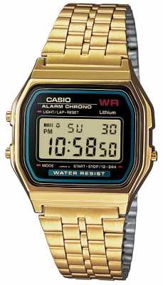 Casio Mens Digital Retro Gold Plated A159WGEA-1EF Casio Mens Digital Retro Gold Plated A159WGEA-1EF
