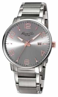 Kenneth Cole Mens Stainless Steel Siver Dial KC9393 Kenneth Cole Mens Stainless Steel Siver Dial KC9393