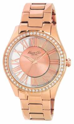 Kenneth Cole Womens Rose Gold PVD Plated Rose Dial KC4852 Kenneth Cole Womens Rose Gold PVD Plated Rose Dial KC4852