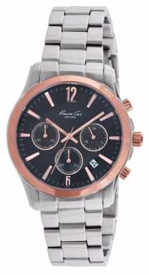 Kenneth Cole Mens Stainless Steel Black Dial KC10021829 Kenneth Cole Mens Stainless Steel Black Dial KC10021829