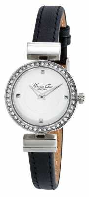 Kenneth Cole Womens Black Leather Strap White Dial KC10024859 Kenneth Cole Womens Black Leather Strap White Dial KC10024859