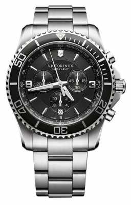 Victorinox Swiss Army Mens Maverick Chronograph Stainless Steel 241695 Victorinox Swiss Army Mens Maverick Chronograph Stainless Steel 241695