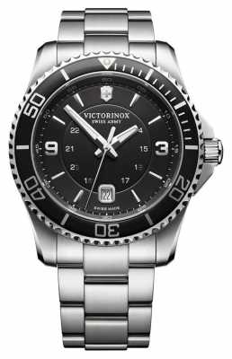Victorinox Swiss Army Mens Maverick Black Dial Stainless Steel 241697 Victorinox Swiss Army Mens Maverick Black Dial Stainless Steel 241697