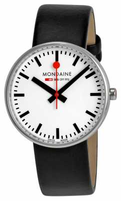 Mondaine Unisex Mini Giant Black Leather Strap A763.30362.11SBB Mondaine Unisex Mini Giant Black Leather Strap A763.30362.11SBB