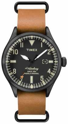 Timex Mens The Waterbury Light Brown Leather Strap TW2P64700 Timex Mens The Waterbury Light Brown Leather Strap TW2P64700