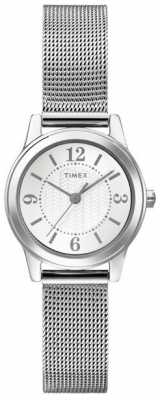 Timex Originals Ladies Silver Tone Mesh Watch T2P457 Timex Originals Ladies Silver Tone Mesh Watch T2P457