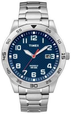 Timex Mens Fieldstone Way Stainless Steel TW2P61500 Timex Mens Fieldstone Way Stainless Steel TW2P61500