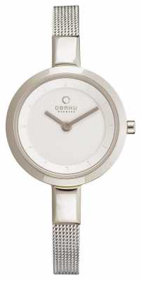 Obaku Womens Skinny Stainless Steel Mesh V129LXCIMC Obaku Womens Skinny Stainless Steel Mesh V129LXCIMC