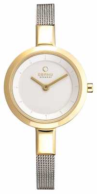 Obaku Womens Skinny Stainless Steel Mesh PVD Case V129LXGIMC Obaku Womens Skinny Stainless Steel Mesh PVD Case V129LXGIMC