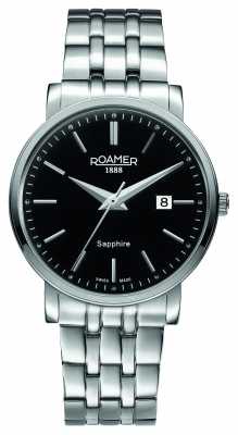 Roamer Mens Stainless Steel Black Dial 709856415570 Roamer Mens Stainless Steel Black Dial 709856415570