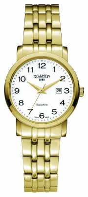Roamer Womens Classic Line PVD Gold Plate 709844482670 Roamer Womens Classic Line PVD Gold Plate 709844482670
