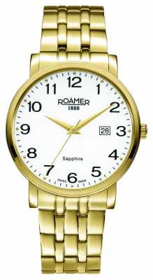 Roamer Mens Classic Line PVD Gold Plate 709856482670 Roamer Mens Classic Line PVD Gold Plate 709856482670