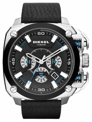 Diesel Mens BAMF Black Leather Strap DZ7345 Diesel Mens BAMF Black Leather Strap DZ7345
