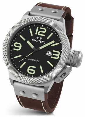 TW Steel Mens Canteen 45mm Automatic Leather Strap CS25 TW Steel Mens Canteen 45mm Automatic Leather Strap CS25