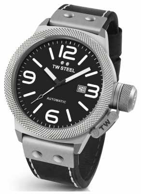 TW Steel Mens Canteen 45mm Automatic Leather Strap CS5 TW Steel Mens Canteen 45mm Automatic Leather Strap CS5