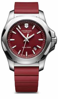 Victorinox Swiss Army I.N.O.X. Red Rubber Strap Mens 241719.1 Victorinox Swiss Army I.N.O.X. Red Rubber Strap Mens 241719.1