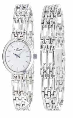 Rotary Womens Silver Watch & Bracelet LBI20061/BR/02 Rotary Womens Silver Watch & Bracelet LBI20061/BR/02