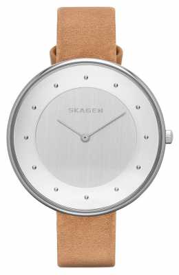 Skagen Womens Gitte Relaxed Brown Leather Strap SKW2326 Skagen Womens Gitte Relaxed Brown Leather Strap SKW2326