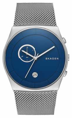 Skagen Mens Havane Blue Dial Stainless Steel Mesh SKW6185 Skagen Mens Havane Blue Dial Stainless Steel Mesh SKW6185