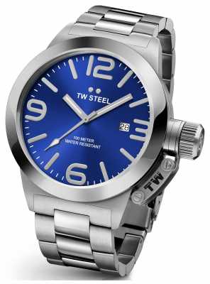 TW Steel Mens Canteen 45mm Stainless Steel Blue Dial CB11 TW Steel Mens Canteen 45mm Stainless Steel Blue Dial CB11
