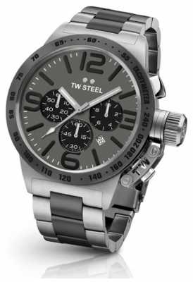 TW Steel Mens Canteen 45mm Chrono Two Tone Grey Dial CB203 TW Steel Mens Canteen 45mm Chrono Two Tone Grey Dial CB203