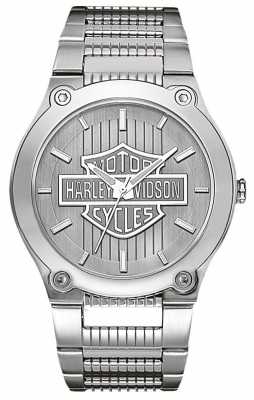 Harley Davidson Stainless Steel With Luminous Hands 76A134 Harley Davidson Stainless Steel With Luminous Hands 76A134