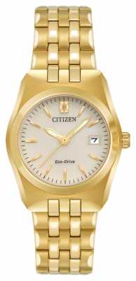 Citizen Womens Eco Drive Corso WR100 Gold Tone Bracelet EW2292-59P Citizen Womens Eco Drive Corso WR100 Gold Tone Bracelet EW2292-59P