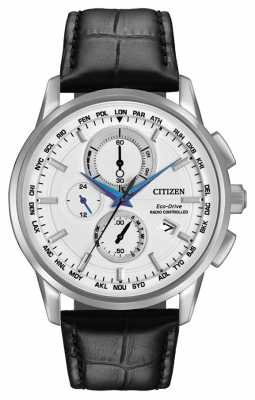 Citizen Eco-Drive World Chrono A-T Radio Controlled Leather AT8110-02A Citizen Eco-Drive World Chrono A-T Radio Controlled Leather AT8110-02A