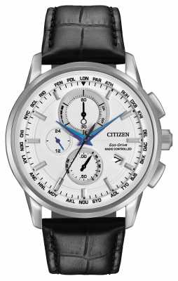 Citizen Eco-Drive World Chrono A-T Radio Controlled Leather AT8110-02A Citizen Eco-Drive World Chrono A-T Radio Controlled Leather AT8110-02A
