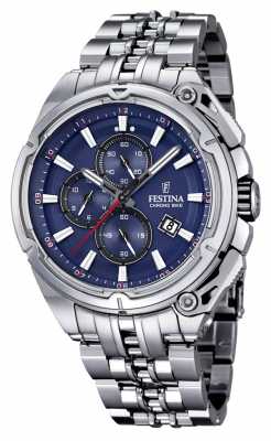 Festina Mens 2015 Chronobike, Steel, Blue Dial F16881/2 Festina Mens 2015 Chronobike, Steel, Blue Dial F16881/2