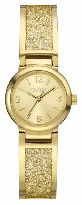Caravelle New York Womens Pvd Gold Plated Stone Set 44L164 Caravelle New York Womens Pvd Gold Plated Stone Set 44L164