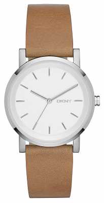 DKNY Womens SoHo Brown Leather Strap Silver Dial NY2339 DKNY Womens SoHo Brown Leather Strap Silver Dial NY2339