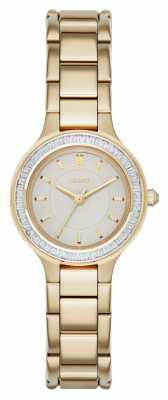 DKNY Womens Chambers Stone Set Gold PVD Plated NY2392 DKNY Womens Chambers Stone Set Gold PVD Plated NY2392