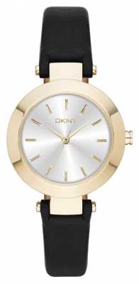 DKNY Womens Stanhope Black Leather Strap NY2413 DKNY Womens Stanhope Black Leather Strap NY2413