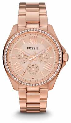 Fossil Womens Cecile Rose Gold PVD Plated AM4483 Fossil Womens Cecile Rose Gold PVD Plated AM4483