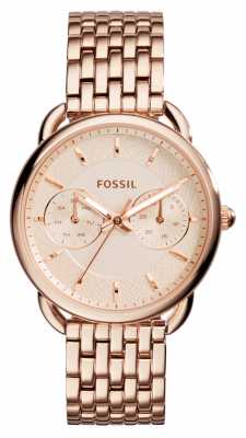 Fossil Womens Tailor Rose Gold PVD Plated ES3713 Fossil Womens Tailor Rose Gold PVD Plated ES3713