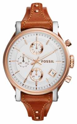 Fossil Womens Original Boyfriend Brown Leather ES3837 Fossil Womens Original Boyfriend Brown Leather ES3837
