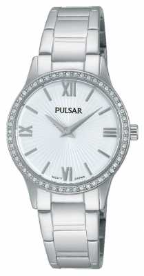 Pulsar Womens Stainless Steel Stone Set PM2171X1 Pulsar Womens Stainless Steel Stone Set PM2171X1