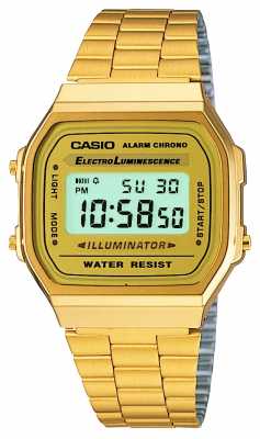 Casio Unisex Gold Plated Retro Digital Collection A168WG-9EF Casio Unisex Gold Plated Retro Digital Collection A168WG-9EF