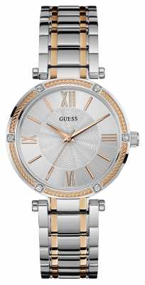 Guess Womens Park Avenue, Rose Gold & Steel, Stone W0636L1 Guess Womens Park Avenue, Rose Gold & Steel, Stone W0636L1